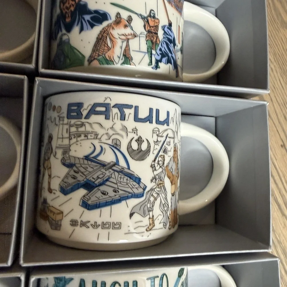 Star Wars Starbucks Disney Been There Series Mug Set of 9 Dead Stock New in Box